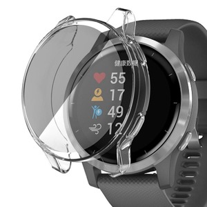 Garmin Vivoactive Series Watch Accessories: Protective Case for Garmin Vivoactive 4S (Clear)