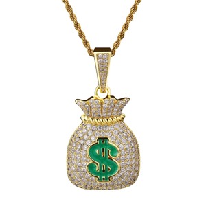 Recommended Seguno: Big Daddy Iced Out Money Bag Men's Pendant Necklace