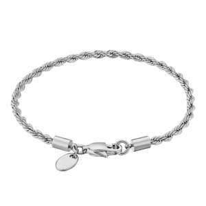 Recommended Seguno: Big Daddy 5mm Rope Chain Silver Bracelet