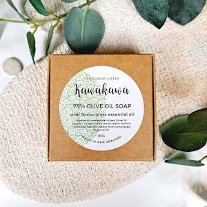 Specialty Soaps: Kawakawa & Lemongrass Soap | 75% Olive Oil Soap | With Essentials Oils | For Sensitive Skin