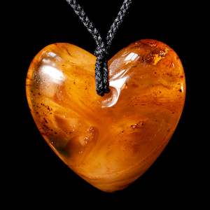 Amber Kauri Gum: Kauri Amber Heart by Conrad Henderson