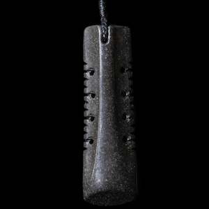 Onewa Stone: Notched Onewa Hei Toki Pendant