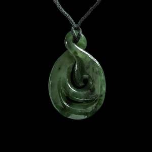 Specials: Jade Twist with Koru, hand-crafted pendant