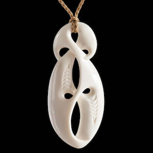 Specials: Large Unity Twist, handcrafted bone pendant