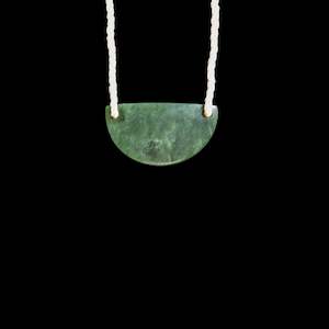 Shields: Small hand carved Jade Breast Plate style pendant by Madelyne Gourdin