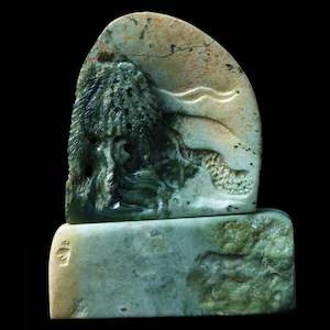 Pounamu Pohutukawa sculpture by Nick Balme