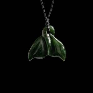 Dark Jade Wera, Whale Tail Pendant
