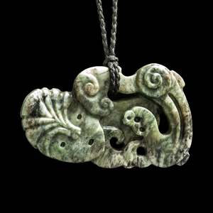 Detailed Nelson Jade Tiki Manaia by Nick Balme