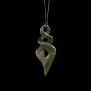 Orphaned: Jade Pikorua twist, hand crafted by Shaun Gardiner
