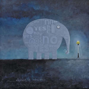 Cribb Prints: Elephant Of Indecision