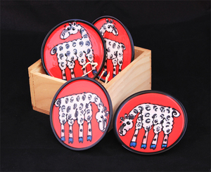 Set of 4 Coasters in Gift Box - The Alpaca Company
