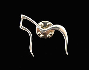Solid Silver Alpaca Brooch (Tie Pin Fitting) - The Alpaca Company