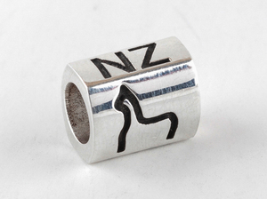 Products: Solid Silver Alpaca Barrel Charm - The Alpaca Company