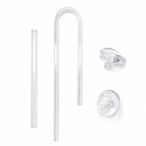 Co2 Injection For Aquarium Plants: Aquapro Tubing Holder - Acrylic U-Bend with Suction Cups