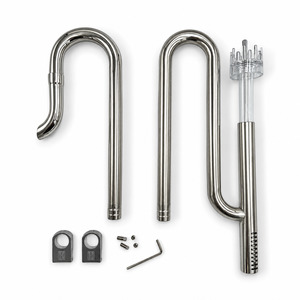 Freshwater Aquarium Equipment: Stainless Steel Aquarium Filter Pipe & Skimmer Adjustable Outlet Complete Set - 16/22mm