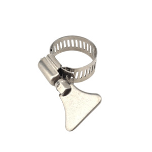 Freshwater Aquarium Equipment: Adjustable Stainless Steel Hose Clamp (16–26mm) – Tool-Free Thumb Screw