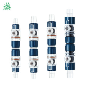 Freshwater Aquarium Equipment: Week Aqua Double Tap Filter Hose Connector – Quick-Disconnect for Canister Filters