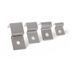 Tanks: Aquarium Glass Lid Clips – Stainless Steel Holders with Silicone Pads - Set of 4