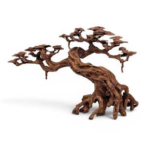 Windswept Resin Bonsai Tree