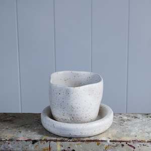 Rosie Rose Ceramics: Wavy Tumbler and Saucer