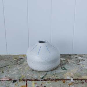 Rosie Rose Ceramics: Grey Speckled Bud Vase