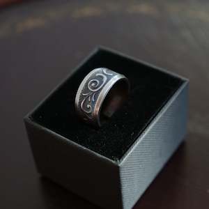 Rings By Macher: Dark Swirl