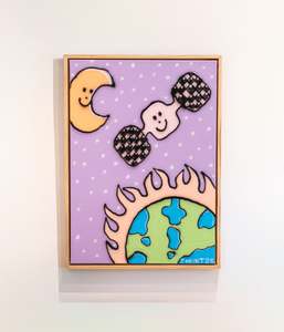 Original Paintings: JAMES HUNT - SPACE RACE II