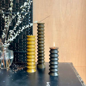 Candles: Chartreuse Zig Zag Candle