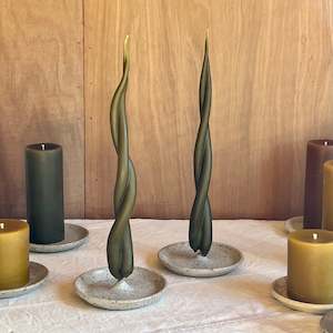 Candle And Ceramic Sets: Spike Holder & Twist candle Set