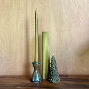 Candle And Ceramic Sets: Blue/Brown Candle Holder Set