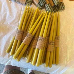 Nz Beeswax Candles: Dinner Taper Candles | Multiple Colours