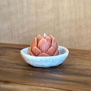 Candle And Ceramic Sets: Spec Ceramic Dish/Candle Set