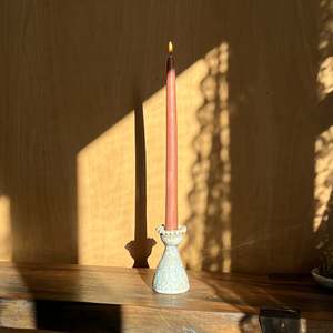 Candle And Ceramic Sets: Milky Glaze Taper Candle Holder