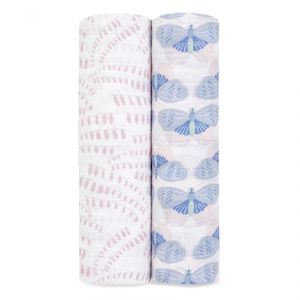 Aden + Anais Cotton Muslin Swaddles - DECO RANGE (TWO PACK)