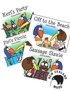 Kiwi Critters Wee Books - set of four