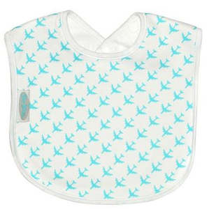 Jersey Cotton Bib - Blue Planes