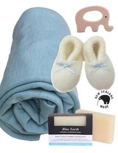 NZ Made Merino Gift Set - Blue Topaz