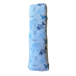 Spring Collection: Aden + Anais Cotton Muslin Wrap - Gone Fishing