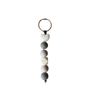Pepi Bites: Silicone Teething Keychain - Slate