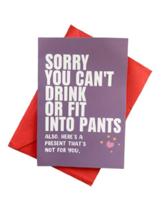 New Baby Card - Poor Mum!