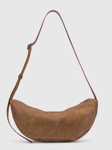 Brie Leon: Mischa Crescent Bag Caramel