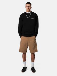 Carhartt Wip: Single Knee Short Hamilton Brown Rinsed