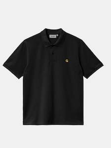 Carhartt Wip: Chase Pique Polo Black