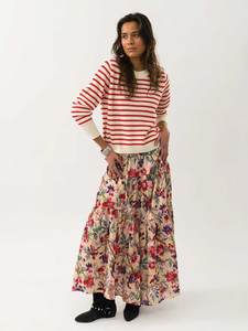 Lollys Laundry: Sunset Maxi Skirt Flower Print