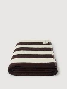 Beach Accessories: Signature Stripe Beach Towel Ganache/Cream
