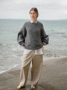 Effortless Twill Pant Oat