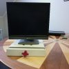 Desks: Eyeliner monitor stand metal