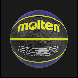 Products: MOLTEN BCR RUBBER BASKET BALL (BLUE/BLACK) The Ball