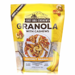 East Bali Cashews: East Bali Cashews - Coconut Banana Granola 400g