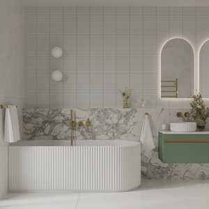 Baths: Newtech Willow Corner Bath